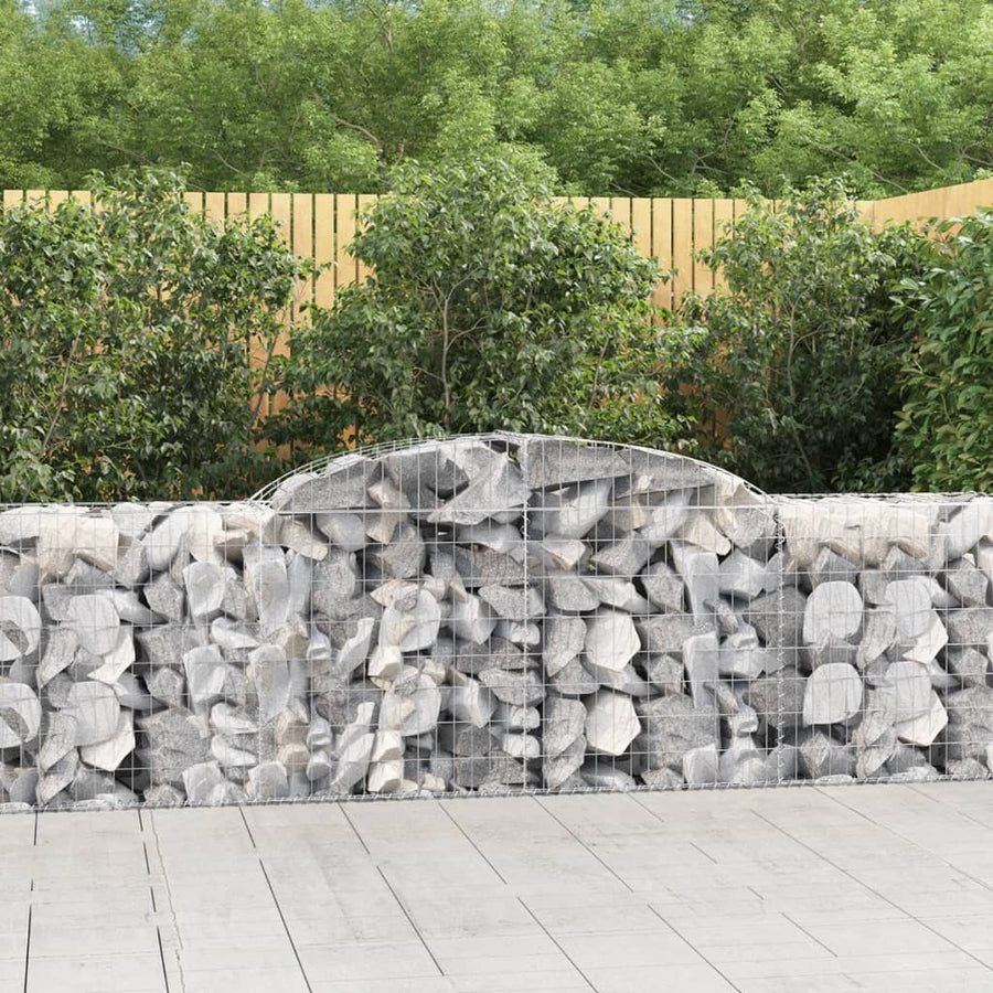 Schanskorven 11 st gewelfd 300x50x80/100 cm ijzer 11 300 x 50 x 80/100 cm