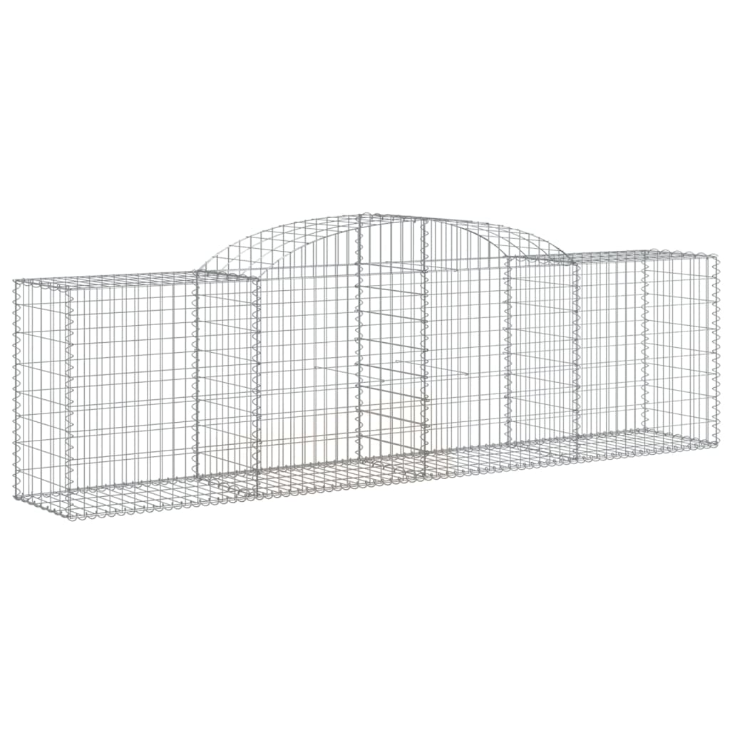 Schanskorven 15 st gewelfd 300x50x80/100 cm ijzer 15 300 x 50 x 80/100 cm