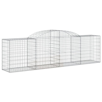 Schanskorven 15 st gewelfd 300x50x80/100 cm ijzer 15 300 x 50 x 80/100 cm