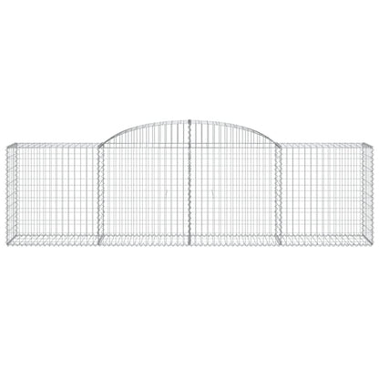 Schanskorven 15 st gewelfd 300x50x80/100 cm ijzer 15 300 x 50 x 80/100 cm