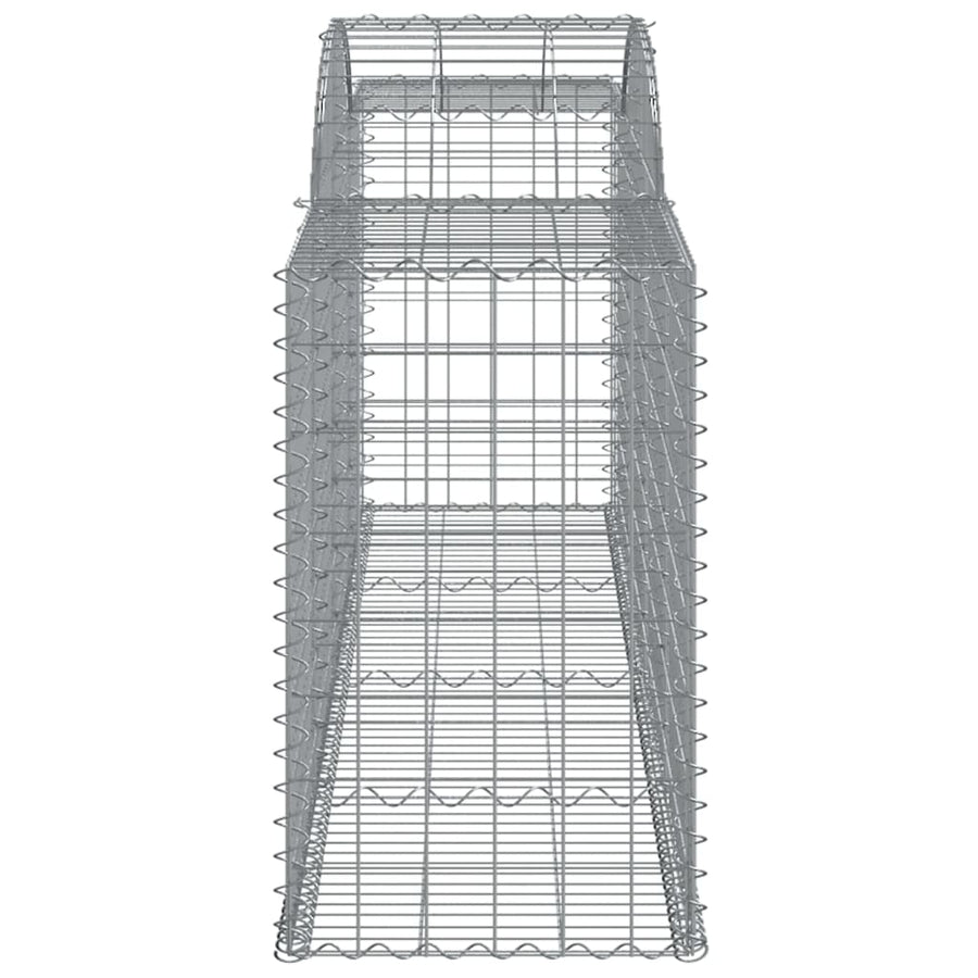 Schanskorven 15 st gewelfd 300x50x80/100 cm ijzer 15 300 x 50 x 80/100 cm