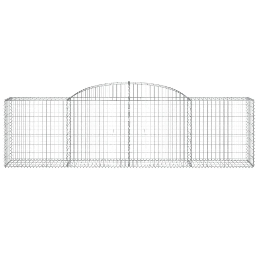 Schanskorven 17 st gewelfd 300x50x80/100 cm ijzer 17 300 x 50 x 80/100 cm