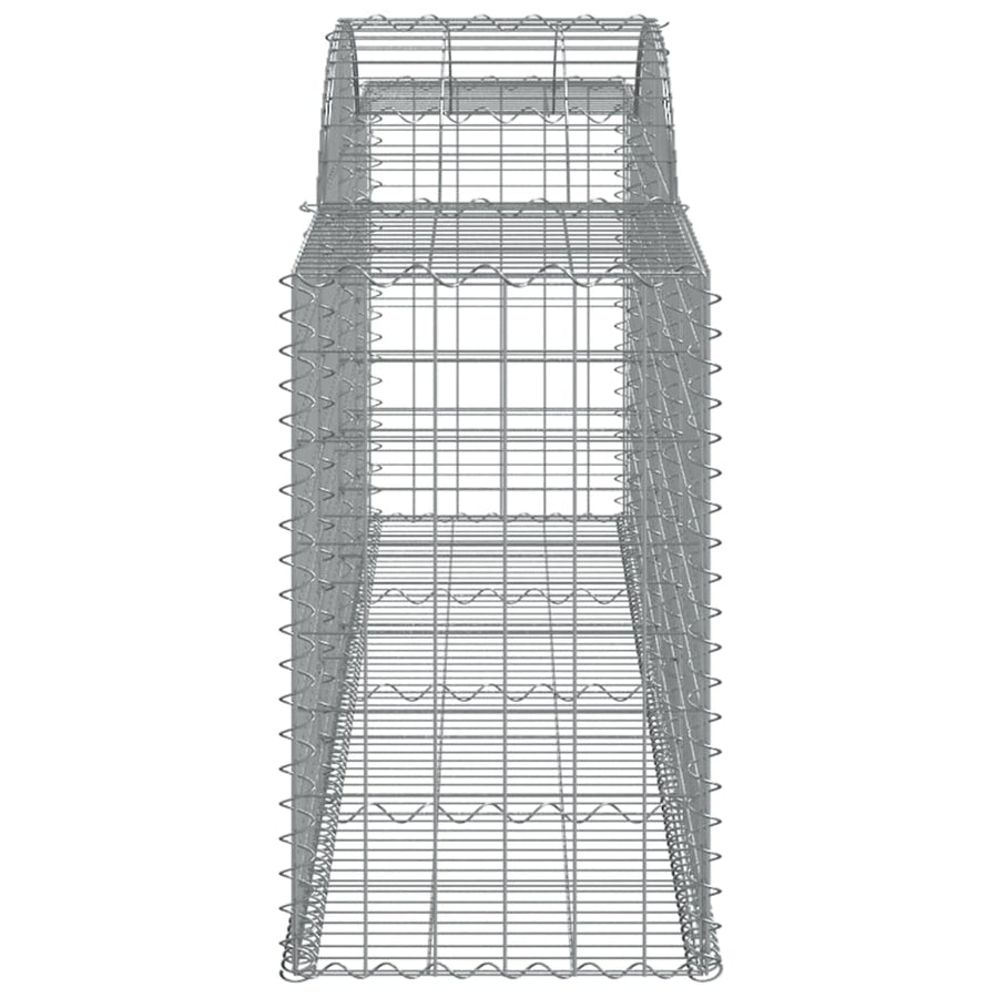 Schanskorven 20 st gewelfd 300x50x80/100 cm ijzer 20 300 x 50 x 80/100 cm
