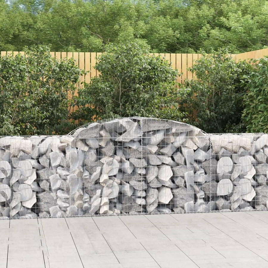 Schanskorven 30 st gewelfd 300x50x80/100 cm ijzer 30 300 x 50 x 80/100 cm