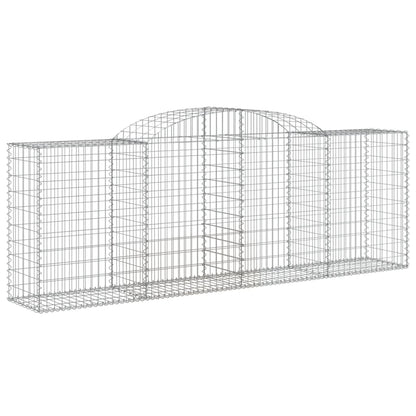 Schanskorven 2 st gewelfd 300x50x80/120 cm ijzer 2 300 x 50 x 100/120 cm