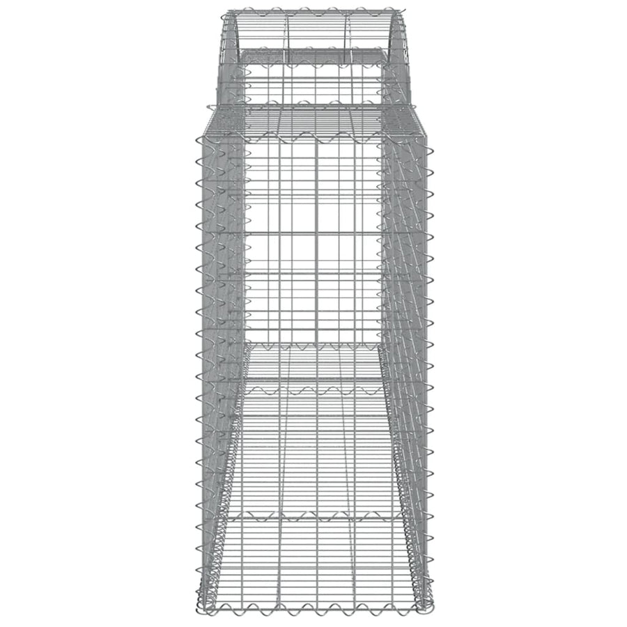 Schanskorven 2 st gewelfd 300x50x80/120 cm ijzer 2 300 x 50 x 100/120 cm