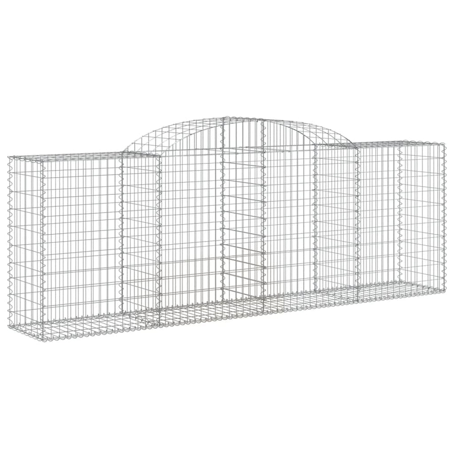 Schanskorven 8 st gewelfd 300x50x100/120 cm ijzer 8 300 x 50 x 100/120 cm