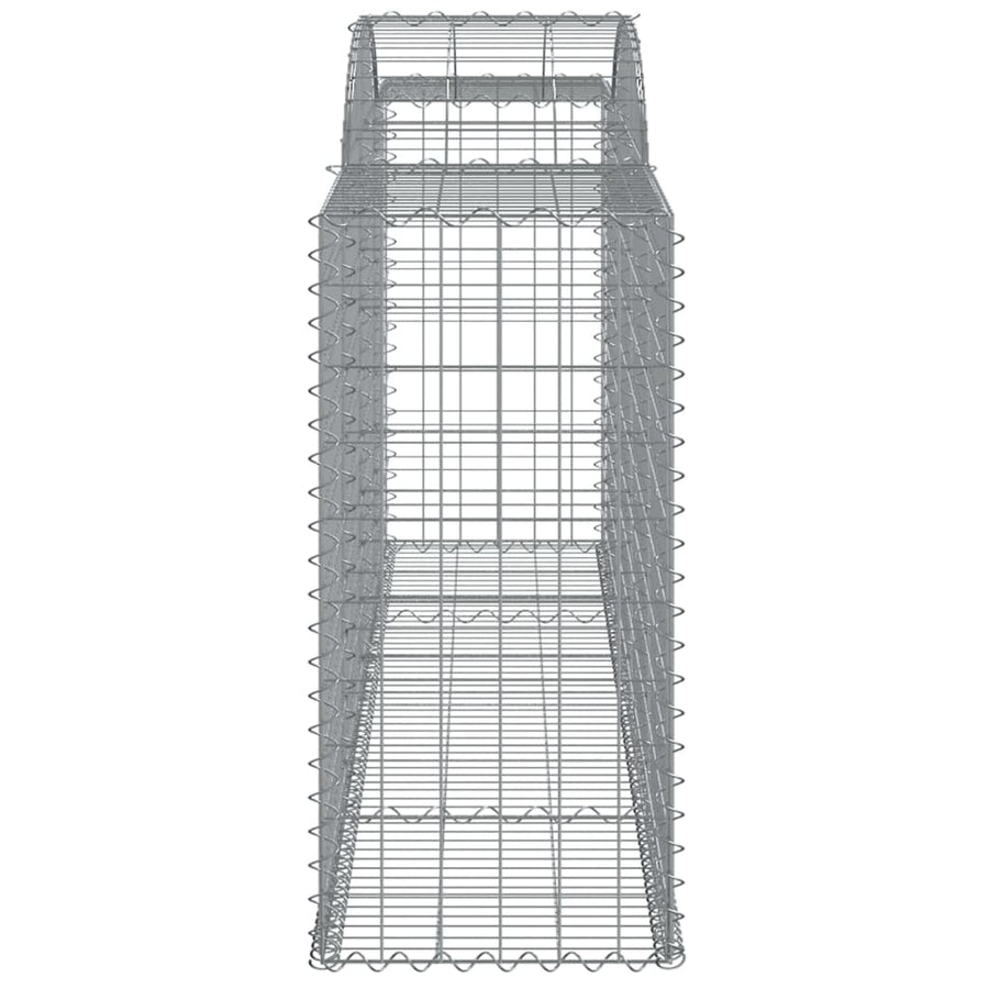 Schanskorven 8 st gewelfd 300x50x100/120 cm ijzer 8 300 x 50 x 100/120 cm
