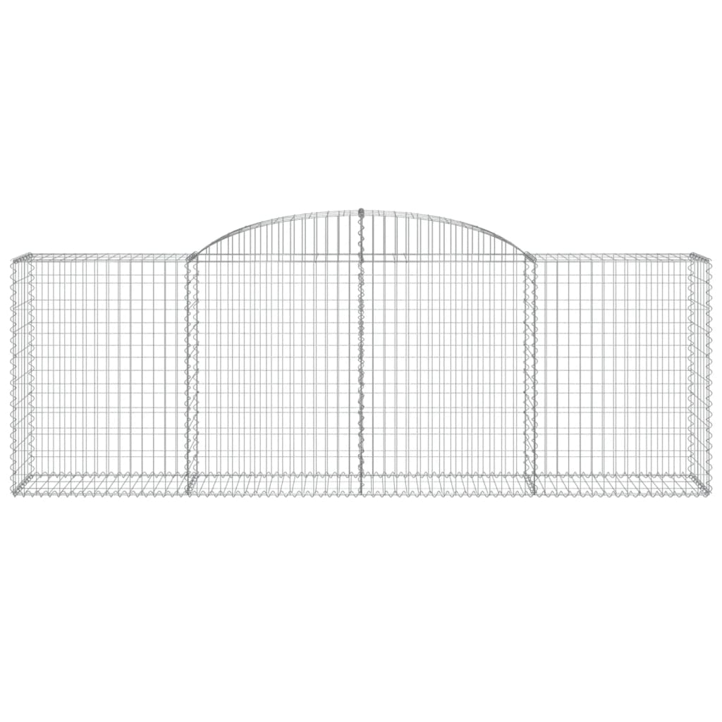 Schanskorven 9 st gewelfd 300x50x100/120 cm ijzer 9 300 x 50 x 100/120 cm