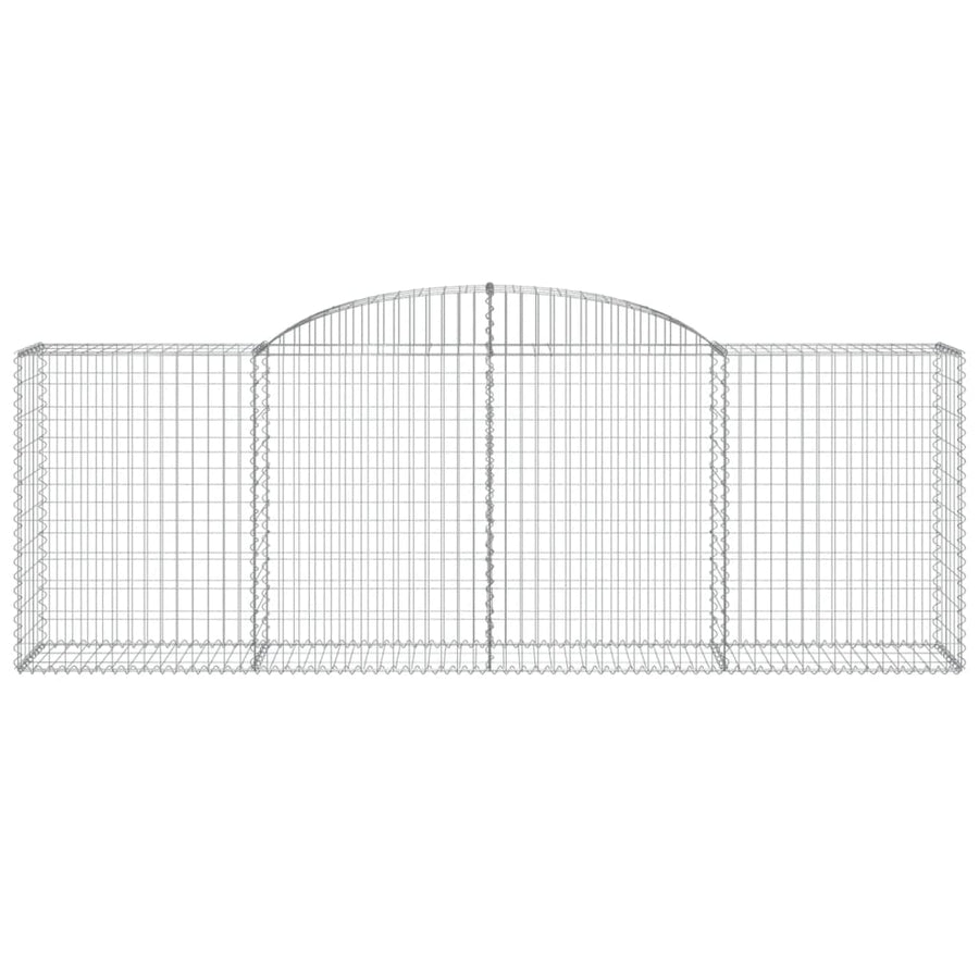 Schanskorven 9 st gewelfd 300x50x100/120 cm ijzer 9 300 x 50 x 100/120 cm
