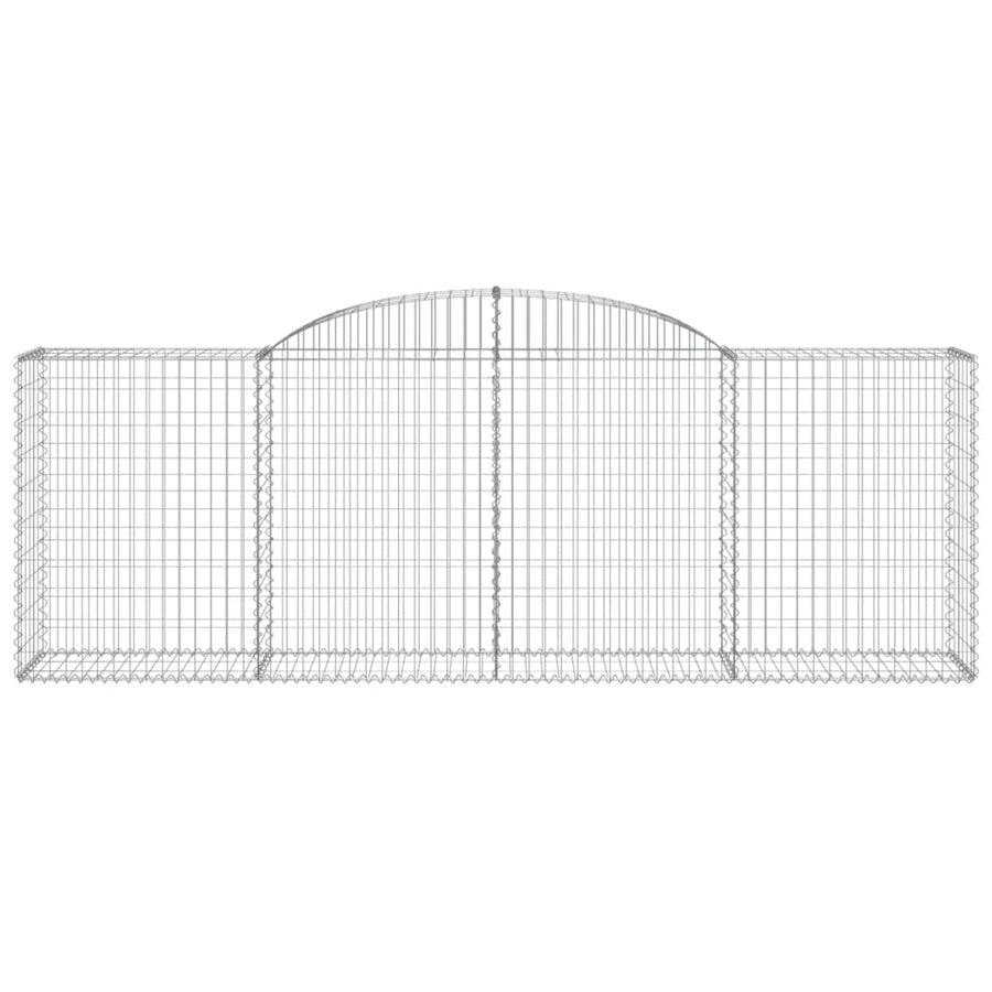 Schanskorven 15 st gewelfd 300x50x100/120 cm ijzer 15 300 x 50 x 100/120 cm