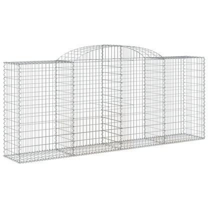 Schanskorven 2 st gewelfd 300x50x120/140 cm ijzer 2 300 x 50 x 120/140 cm