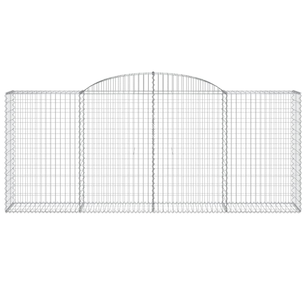 Schanskorven 3 st gewelfd 300x50x120/140 cm ijzer 3 300 x 50 x 120/140 cm