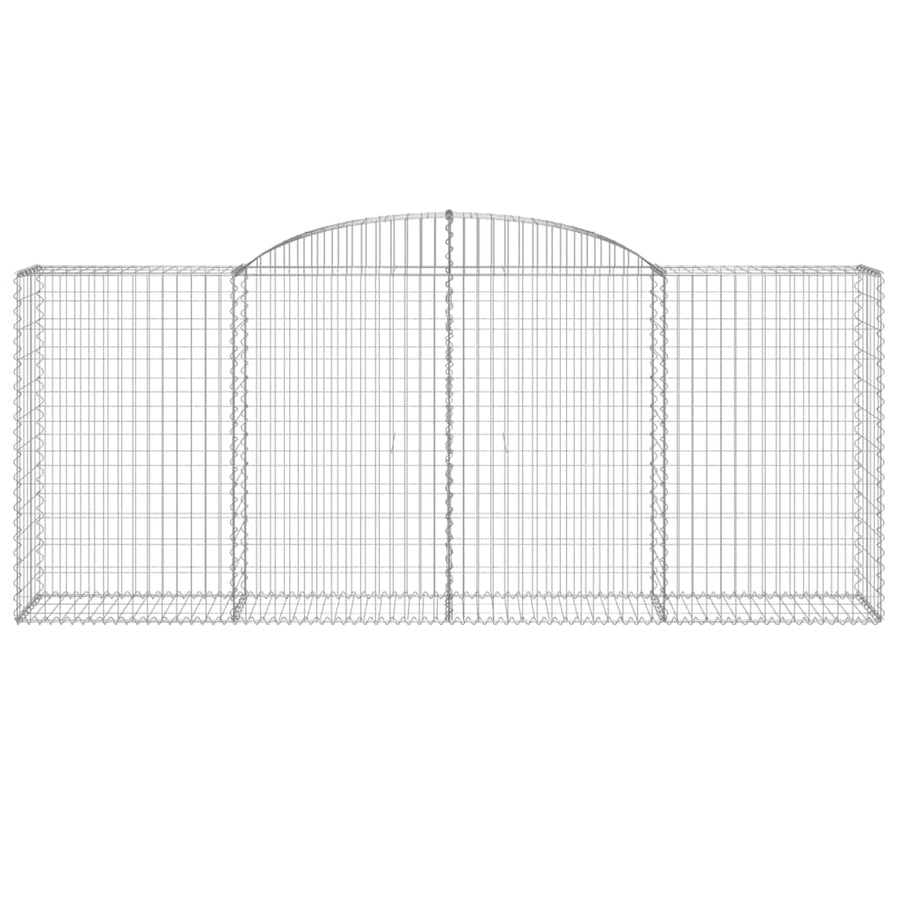 Schanskorven 3 st gewelfd 300x50x120/140 cm ijzer 3 300 x 50 x 120/140 cm