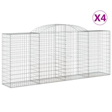 Schanskorven 4 st gewelfd 300x50x120/140 cm ijzer 4 300 x 50 x 120/140 cm