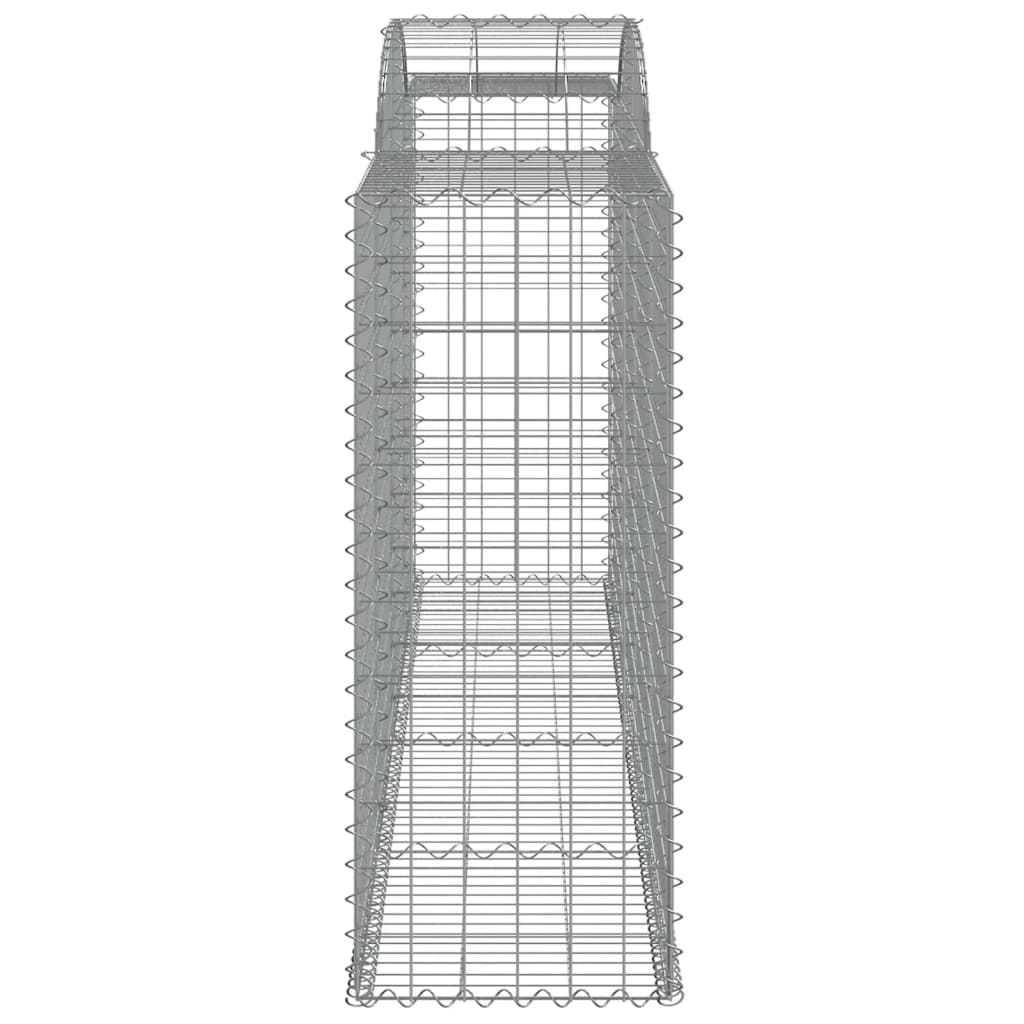 Schanskorven 4 st gewelfd 300x50x120/140 cm ijzer 4 300 x 50 x 120/140 cm