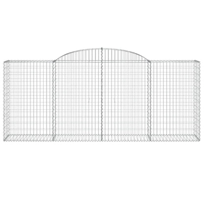 Schanskorven 5 st gewelfd 300x50x120/140 cm ijzer 5 300 x 50 x 120/140 cm