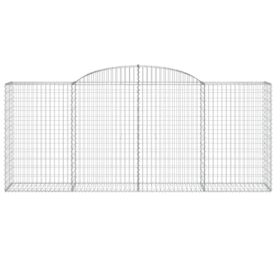 Schanskorven 5 st gewelfd 300x50x120/140 cm ijzer 5 300 x 50 x 120/140 cm