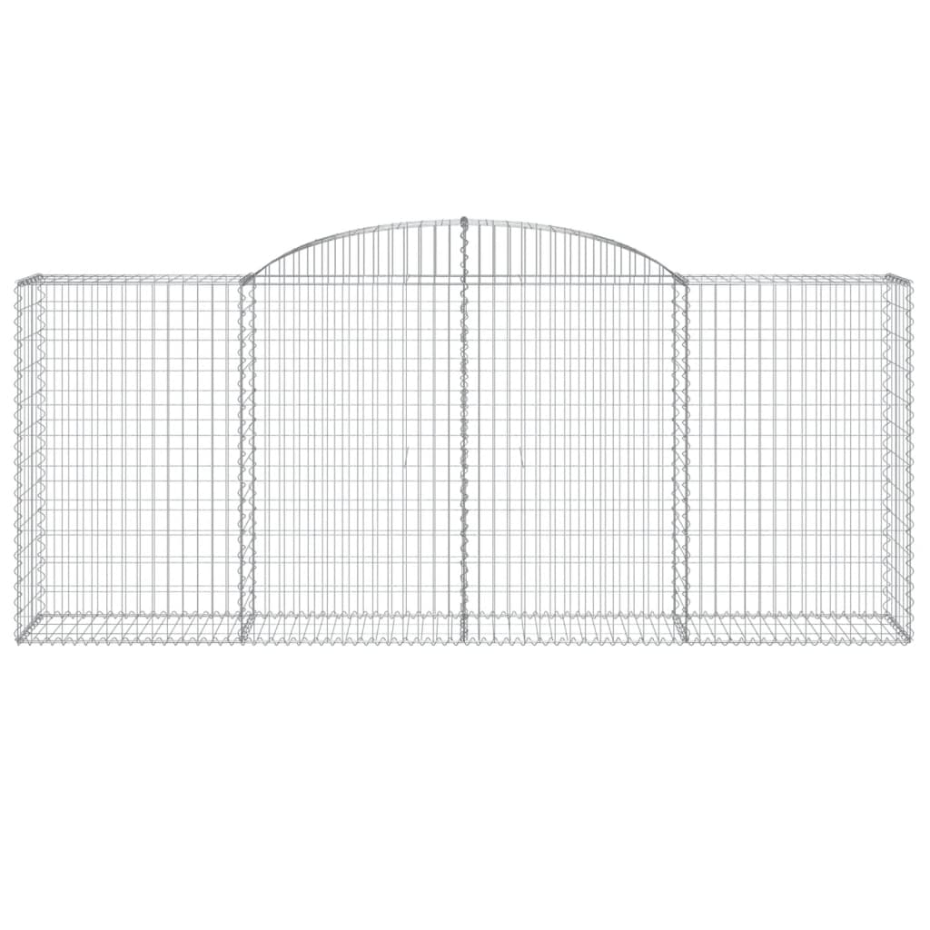 Schanskorven 8 st gewelfd 300x50x120/140 cm ijzer 8 300 x 50 x 120/140 cm