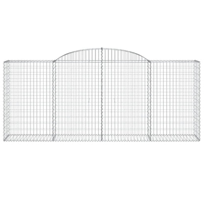 Schanskorven 8 st gewelfd 300x50x120/140 cm ijzer 8 300 x 50 x 120/140 cm