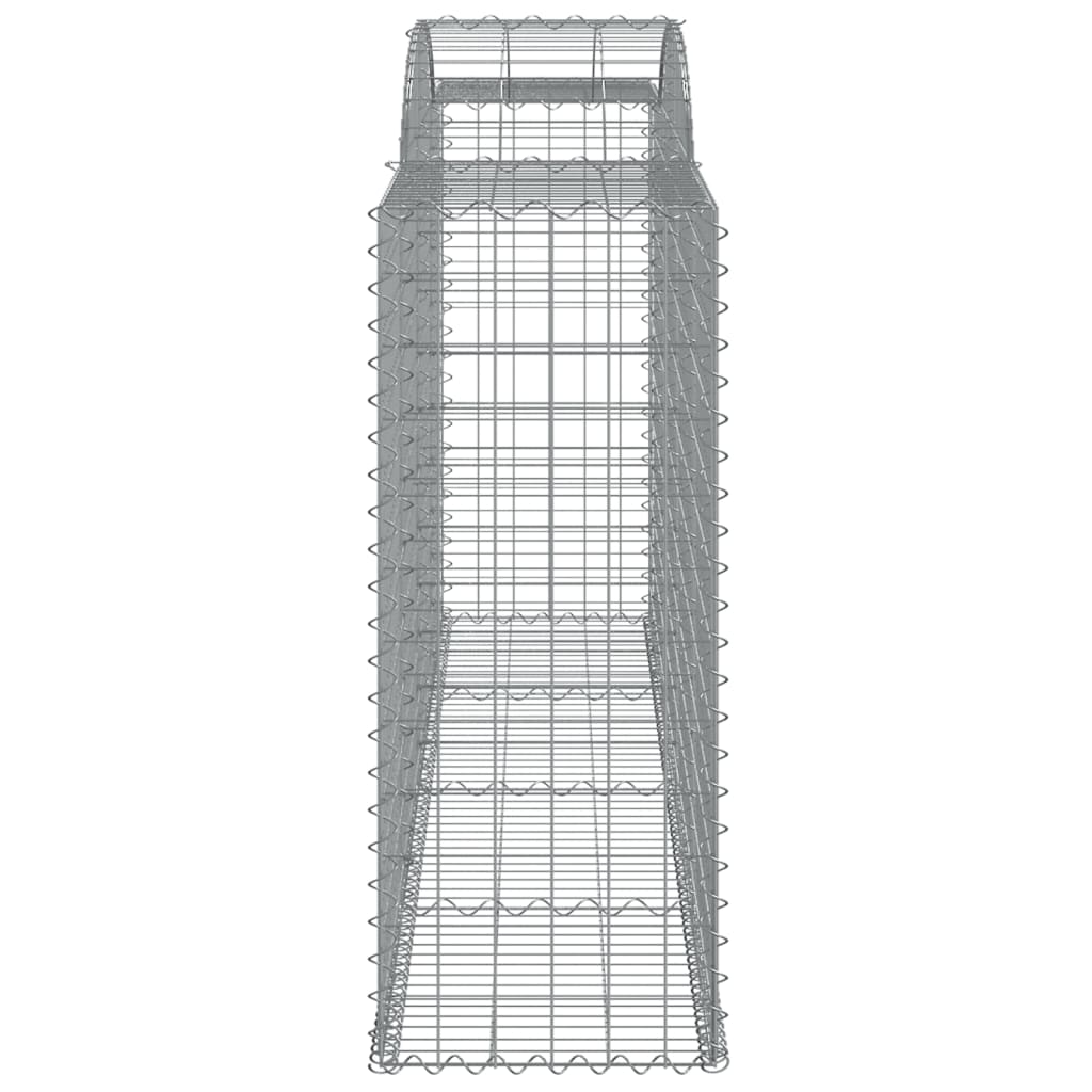 Schanskorven 8 st gewelfd 300x50x120/140 cm ijzer 8 300 x 50 x 120/140 cm