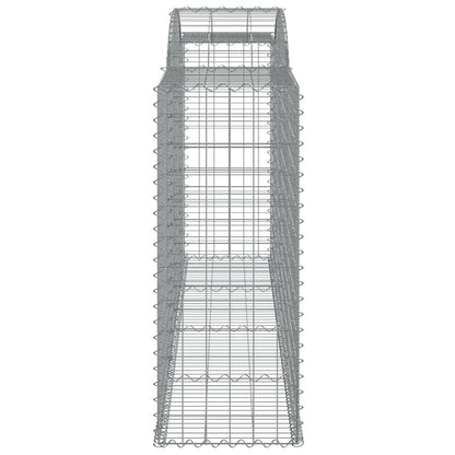 Schanskorven 8 st gewelfd 300x50x120/140 cm ijzer 8 300 x 50 x 120/140 cm