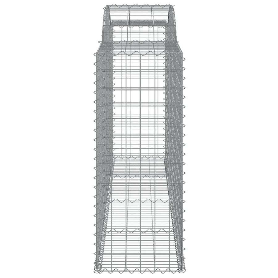 Schanskorven 8 st gewelfd 300x50x120/140 cm ijzer 8 300 x 50 x 120/140 cm