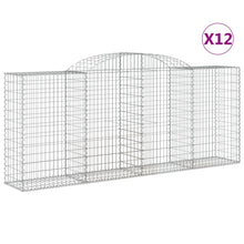Schanskorven 12 st gewelfd 300x50x120/140 cm ijzer 12 300 x 50 x 120/140 cm