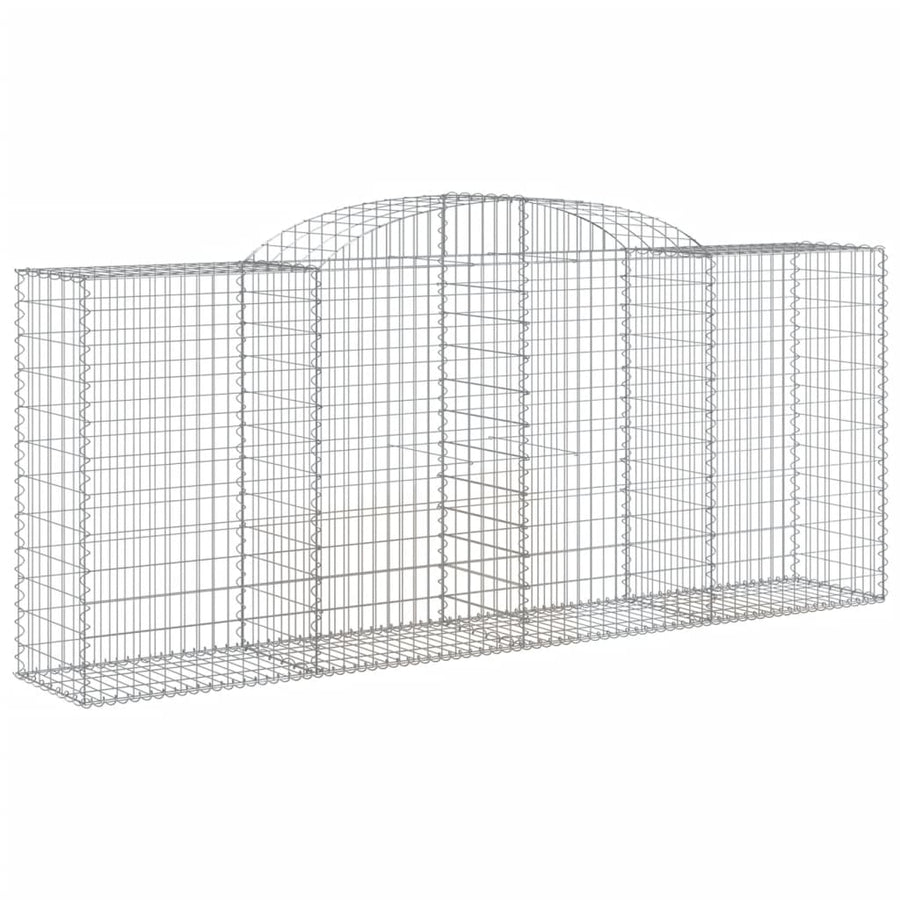 Schanskorven 12 st gewelfd 300x50x120/140 cm ijzer 12 300 x 50 x 120/140 cm