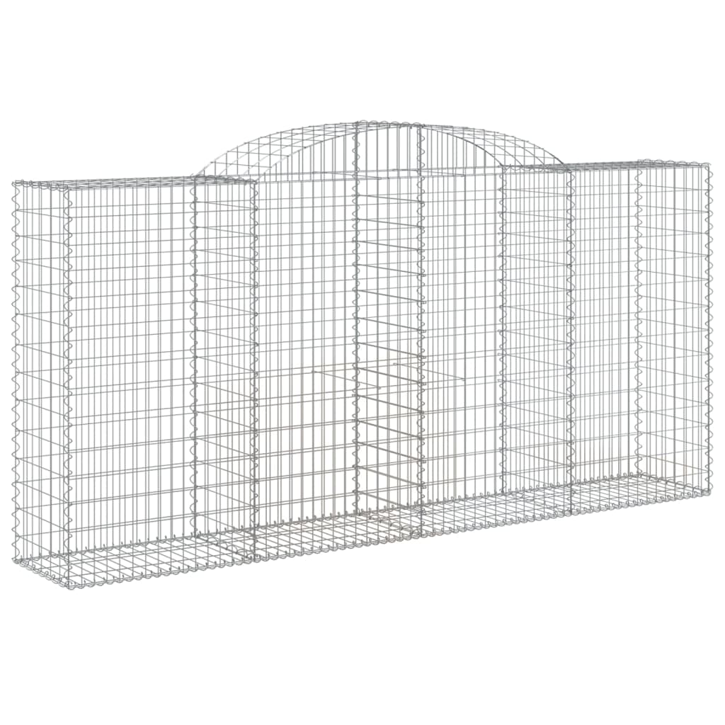 Schanskorven 5 st gewelfd 300x50x140/160 cm ijzer 5 300 x 50 x 140/160 cm