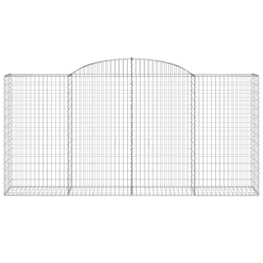Schanskorven 6 st gewelfd 300x50x140/160 cm ijzer 6 300 x 50 x 140/160 cm