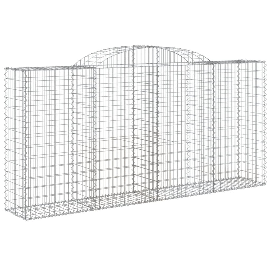 Schanskorven 7 st gewelfd 300x50x140/160 cm ijzer 7 300 x 50 x 140/160 cm