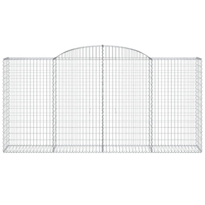 Schanskorven 9 st gewelfd 300x50x140/160 cm ijzer 9 300 x 50 x 140/160 cm