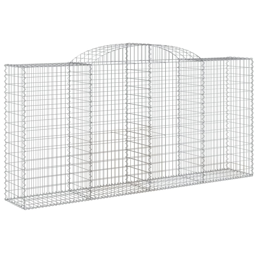Schanskorven 10 st gewelfd 300x50x140/160 cm ijzer 10 300 x 50 x 140/160 cm