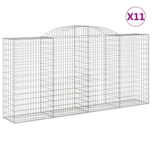 Schanskorven 11 st gewelfd 300x50x140/160 cm ijzer 11 300 x 50 x 140/160 cm