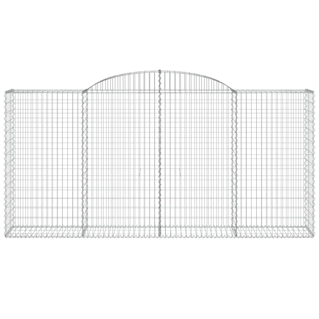 Schanskorven 15 st gewelfd 300x50x140/160 cm ijzer 15 300 x 50 x 140/160 cm