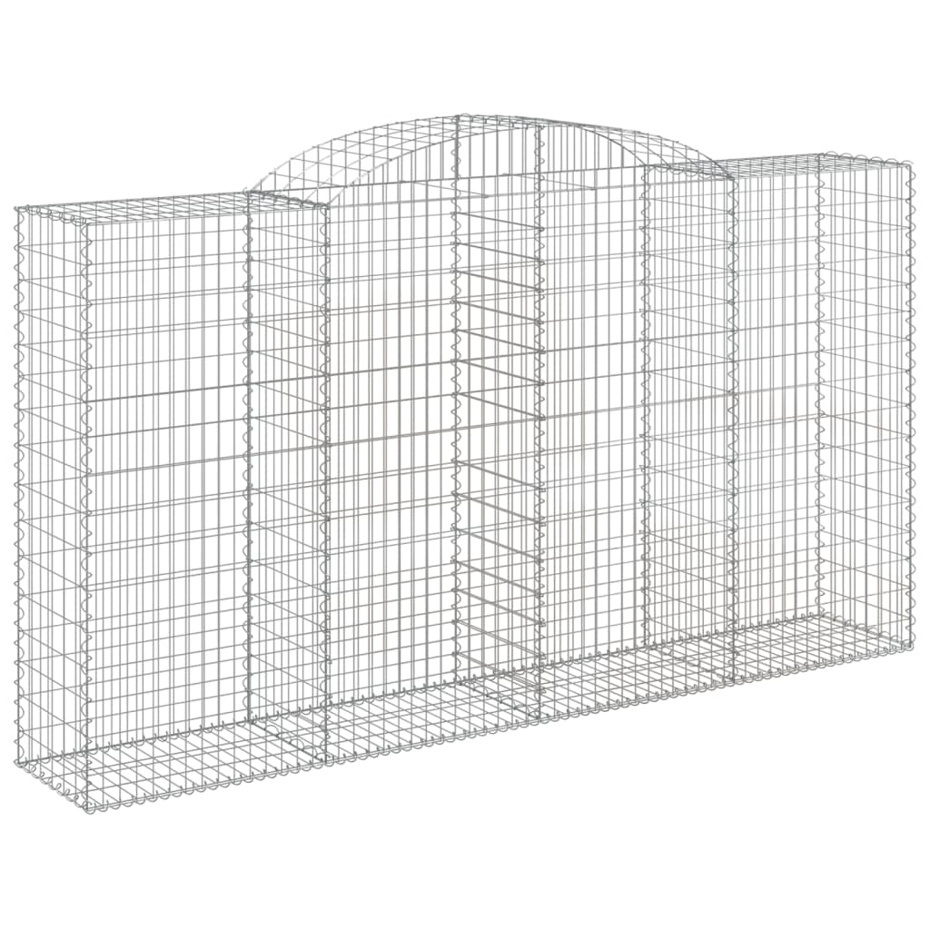 Schanskorven 5 st gewelfd 300x50x160/180 cm ijzer 5 300 x 50 x 160/180 cm
