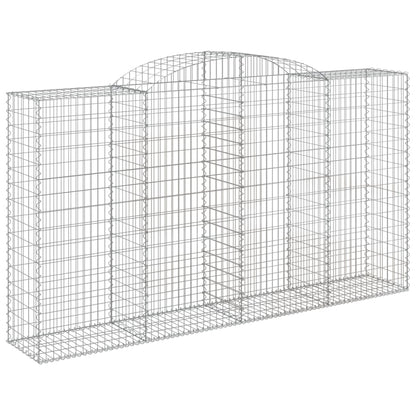Schanskorven 5 st gewelfd 300x50x160/180 cm ijzer 5 300 x 50 x 160/180 cm