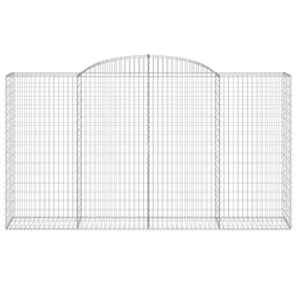 Schanskorven 5 st gewelfd 300x50x160/180 cm ijzer 5 300 x 50 x 160/180 cm