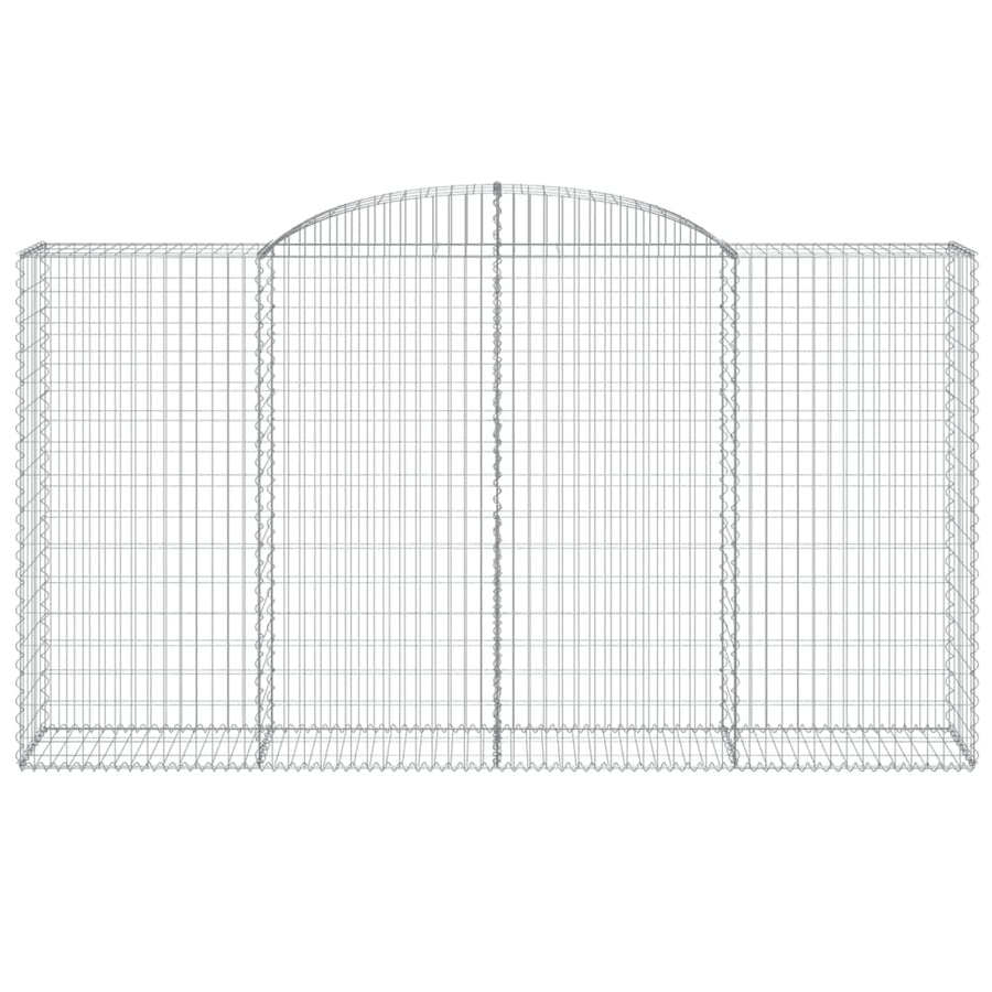 Schanskorven 5 st gewelfd 300x50x160/180 cm ijzer 5 300 x 50 x 160/180 cm