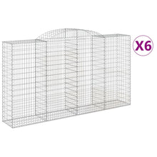 Schanskorven 6 st gewelfd 300x50x160/180 cm ijzer 6 300 x 50 x 160/180 cm