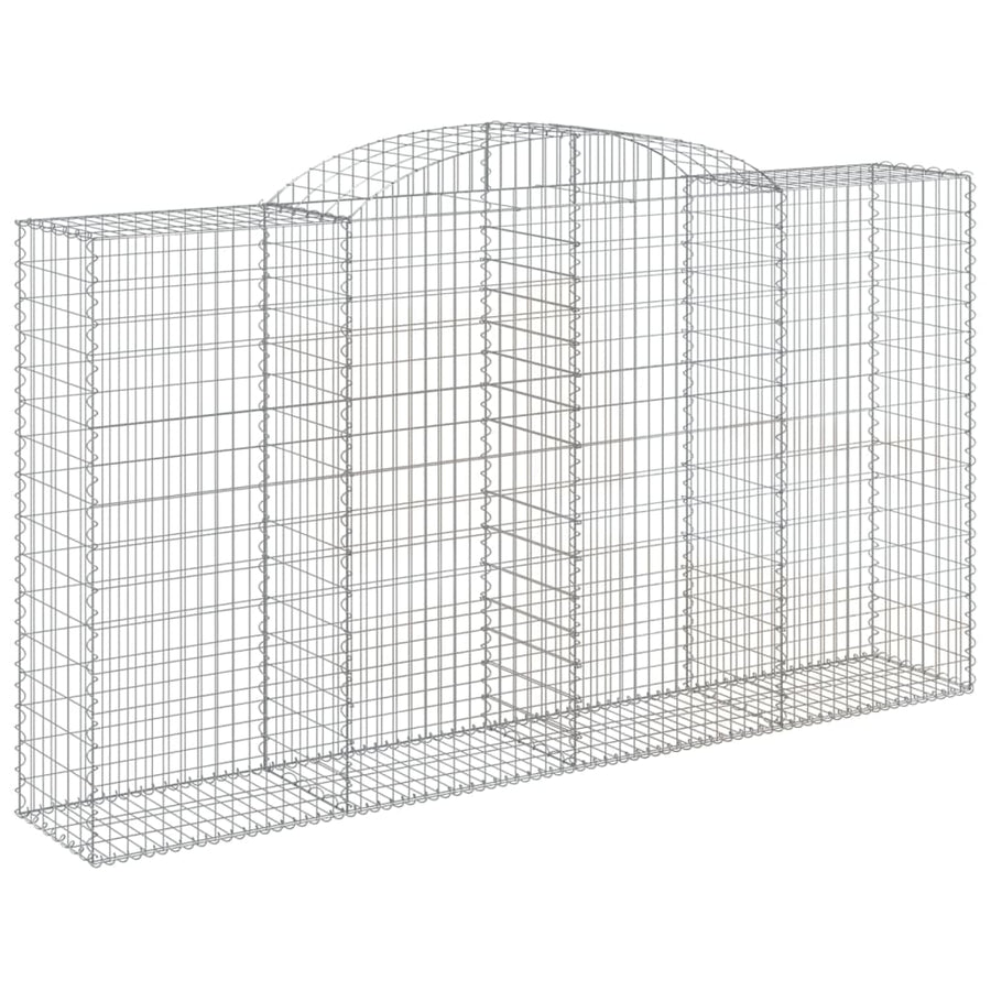 Schanskorven 8 st gewelfd 300x50x160/180 cm ijzer 8 300 x 50 x 160/180 cm