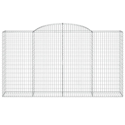 Schanskorven 8 st gewelfd 300x50x160/180 cm ijzer 8 300 x 50 x 160/180 cm