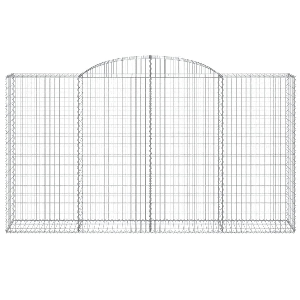 Schanskorven 9 st gewelfd 300x50x160/180 cm ijzer 9 300 x 50 x 160/180 cm
