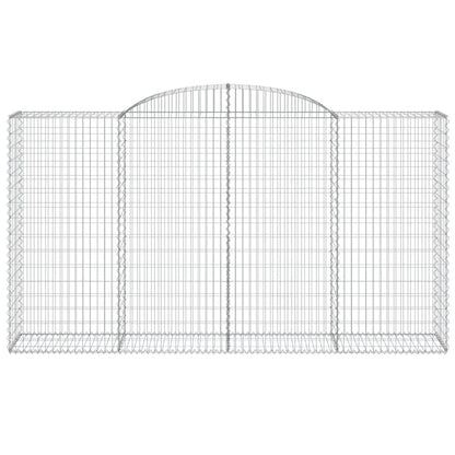 Schanskorven 9 st gewelfd 300x50x160/180 cm ijzer 9 300 x 50 x 160/180 cm