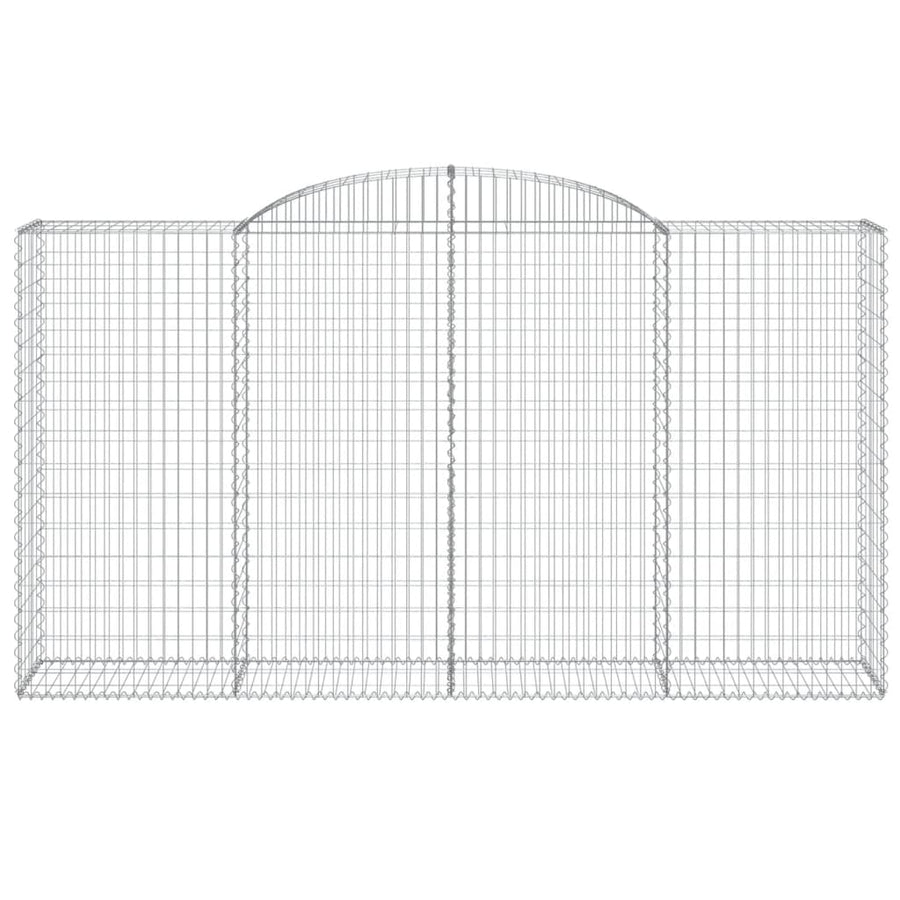 Schanskorven 9 st gewelfd 300x50x160/180 cm ijzer 9 300 x 50 x 160/180 cm