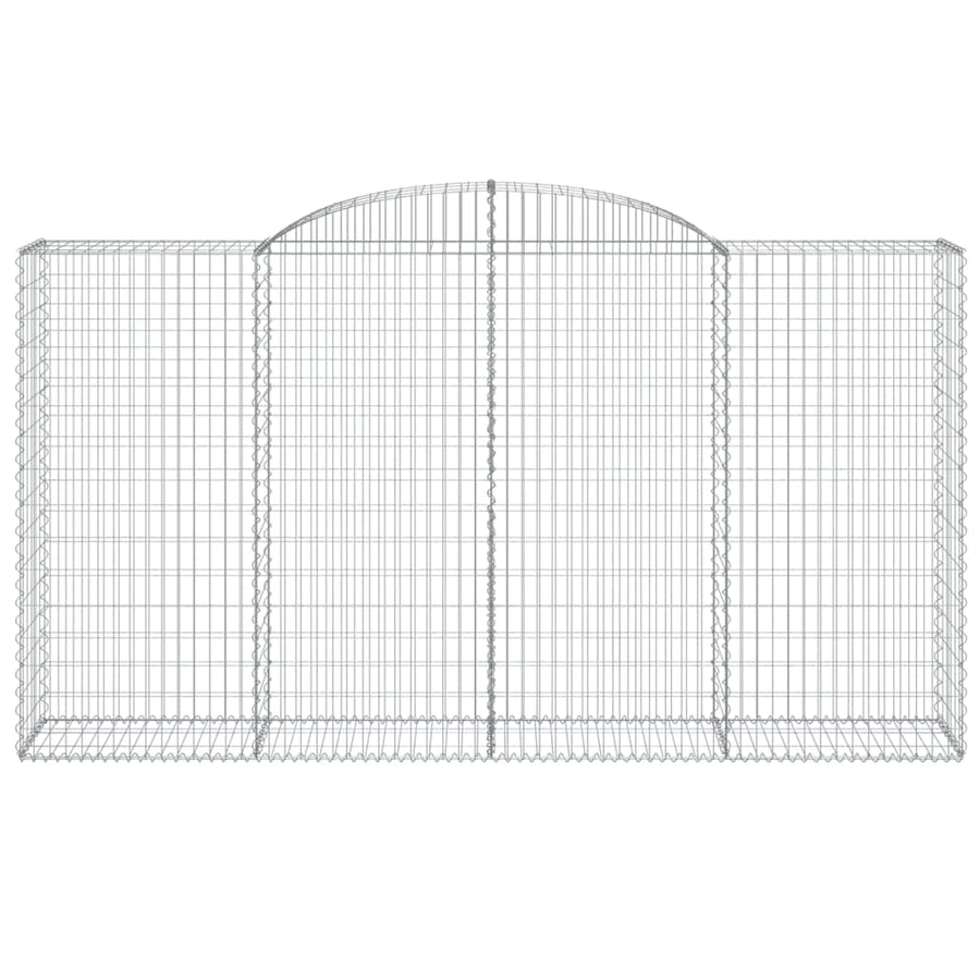 Schanskorven 12 st gewelfd 300x50x160/180 cm ijzer 12 300 x 50 x 160/180 cm