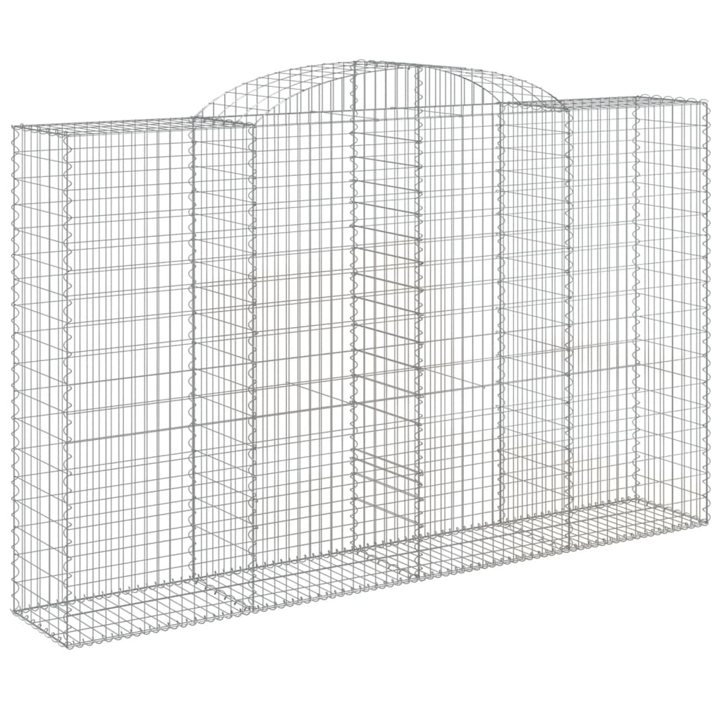 Schanskorven 2 st gewelfd 300x50x180/200 cm ijzer 2 300 x 50 x 180/200 cm