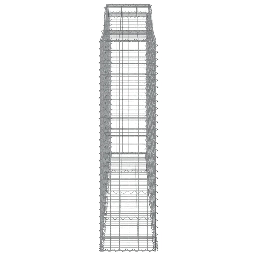 Schanskorven 2 st gewelfd 300x50x180/200 cm ijzer 2 300 x 50 x 180/200 cm