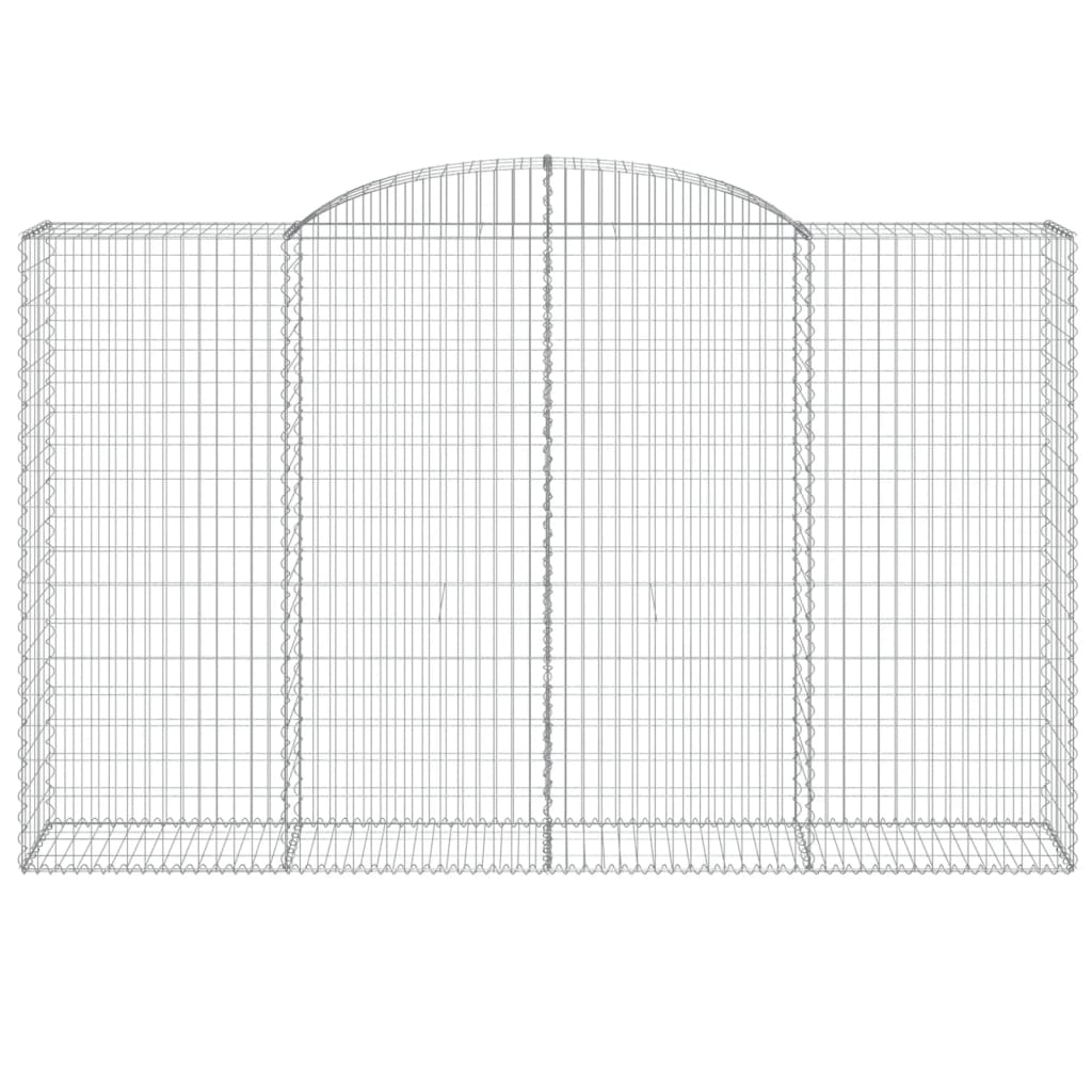 Schanskorven 3 st gewelfd 300x50x180/200 cm ijzer 3 300 x 50 x 180/200 cm